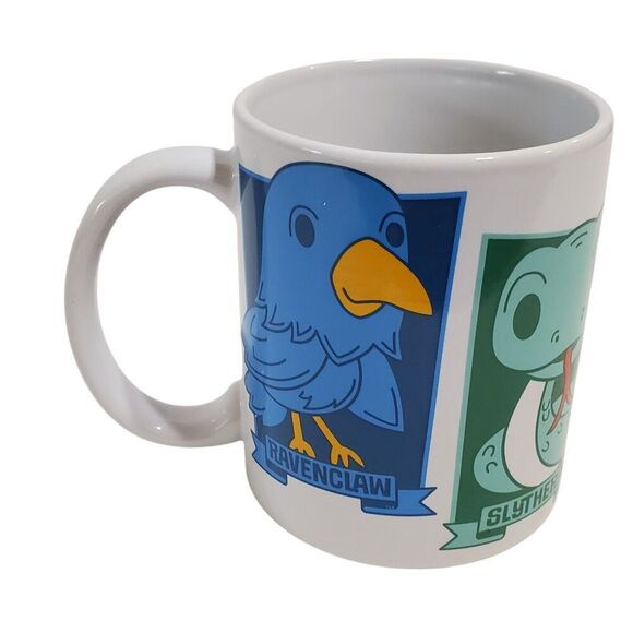 Zak! Harry Potter 4 House Crests Cartoon Style Mug Hogwarts Fantasy Myth Magic - Picture 5 of 5